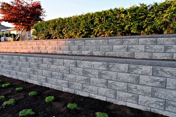 Concrete Retaining Wall Installation in Jackson
