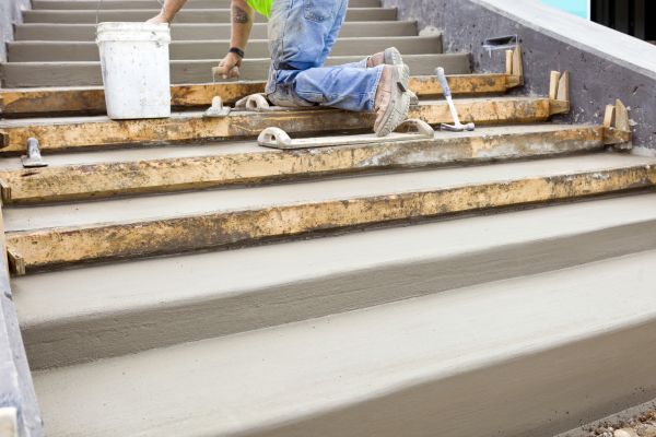 Concrete Steps Pouring in Jackson