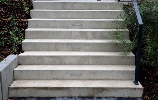 Poured Step Installation in Jackson