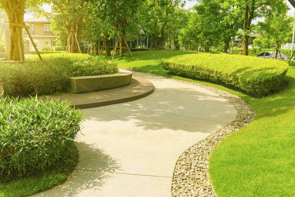Cement Walkway Installation in Jackson