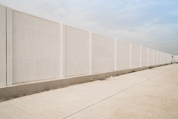 Concrete Fence Construction in Jackson