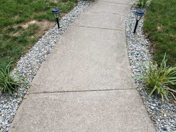 Cement Path Construction in Jackson